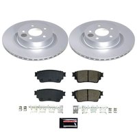 CRK9219 Genuine Geomet Coated Rotor & Low-Dust Ceramic Brake Pad Kit