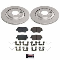 CRK9222 Genuine Geomet Coated Rotor & Low-Dust Ceramic Brake Pad Kit