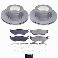CRK9264 Genuine Geomet Coated Rotor & Low-Dust Ceramic Brake Pad Kit