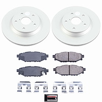 CRK9304 Genuine Geomet Coated Rotor & Low-Dust Ceramic Brake Pad Kit