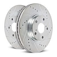 Power Stop Drilled And Slotted Brake Rotor