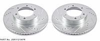 Cross-Drilled and Slotted Brake Rotors Front