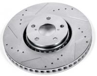 Extreme Performance Drilled And Slotted Front Brake Rotor Fits Select 2006-2019 Lexus Models [Left/Driver Side]