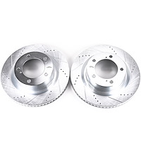 Cross-Drilled and Slotted Brake Rotors Front