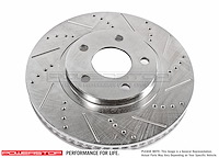 Extreme Performance Drilled And Slotted Front Brake Rotor Fits Select Lexus, Toyota Models [Right, Passenger Side]