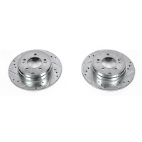 Power Stop Drilled And Slotted Brake Rotor