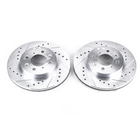 Cross-Drilled and Slotted Brake Rotors Front