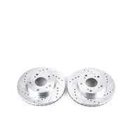 Cross-Drilled and Slotted Brake Rotors Front