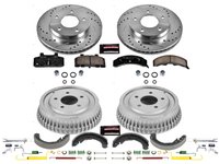Z23 Daily Driver Carbon-Ceramic Pads, Drilled + Slotted Rotors, Drum + Shoe Kit for 1986-1990 Buick LeSabre
