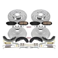 Z23 Daily Driver Carbon-Ceramic Pads, Drilled + Slotted Rotors, Drum + Shoe Kit for 1999-2001 Honda Odyssey