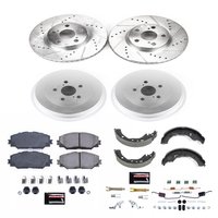 Z23 Daily Driver Carbon-Ceramic Pads, Drilled + Slotted Rotors, Drum + Shoe Kit for 2009-2019 Toyota Corolla