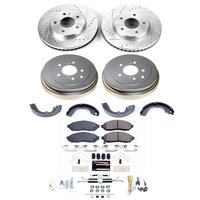K15496DK Z23 Daily Driver Carbon-Ceramic Pads, Drilled + Slotted Rotors, Drum + Shoe Kit