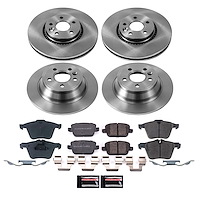 K15503DK Z23 Daily Driver Carbon-Ceramic Pads, Drilled + Slotted Rotors, Drum + Shoe Kit