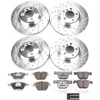 Z26 Street Performance Ceramic Brake Pad and Drilled & Slotted Rotor Kit for 2002-2005 BMW 745i/745Li/760Li/760i