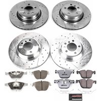 Z26 Street Performance Ceramic Brake Pad and Drilled & Slotted Rotor Kit for 2005-2008 BMW 760Li/760i/750Li/750i