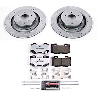 Z26 Street Performance Ceramic Brake Pad and Drilled & Slotted Rotor Kit for 2009-2025 Nissan Z/370Z/350Z