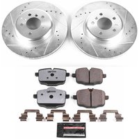 Z26 Street Performance Ceramic Brake Pad and Drilled & Slotted Rotor Kit for 2011-2019 BMW 550i xDrive/640i/650i xDrive