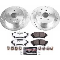 Z36 Truck and SUV Carbon-Fiber Ceramic Brake Pad and Drilled & Slotted Rotor Kit for 2012-2019 Toyota Prius V/Mirai
