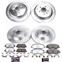 Z36 Truck and SUV Carbon-Fiber Ceramic Brake Pad and Drilled & Slotted Rotor Kit for 2010-2013 Land Rover Range Rover Sport