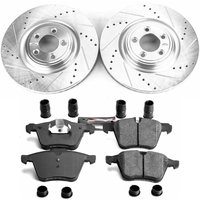 Z23 Daily Driver Carbon-Fiber Ceramic Brake Pad and Drilled & Slotted Rotor Kit for 2010-2019 Jaguar XJ/XK/XF