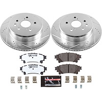 Z26 Street Warrior Rear Brake Pads & Rotor Kit Fits Select 2013-2020 Lexus Models