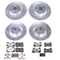 Z26 Street Performance Ceramic Brake Pad and Drilled & Slotted Rotor Kit for 2012-2021 Tesla S/X