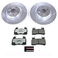 Z26 Street Performance Ceramic Brake Pad and Drilled & Slotted Rotor Kit for 2012-2021 Tesla S/X