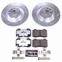 Z26 Street Performance Ceramic Brake Pad and Drilled & Slotted Rotor Kit for 2012-2021 Tesla S/X