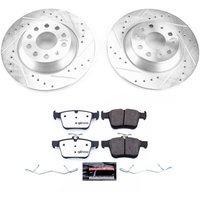 Z26 Street Performance Ceramic Brake Pad and Drilled & Slotted Rotor Kit for 2016-2025 Audi Q3/TT Quattro