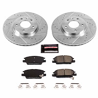High Performance Brake Upgrade Kit Cross-Drilled and Slotted Rotors