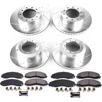 Z36 Truck and SUV Carbon-Fiber Ceramic Brake Pad and Drilled & Slotted Rotor Kit for 2017-2022 Ford F-450 Super Duty/F-550 Super