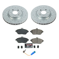 Z23 Daily Driver Carbon-Fiber Ceramic Brake Pad and Drilled & Slotted Rotor Kit for 2017-2019 INFINITI QX30