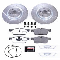 Z36 Truck and SUV Carbon-Fiber Ceramic Brake Pad and Drilled & Slotted Rotor Kit for 2015-2019 Land Rover Range Rover Evoque/Dis