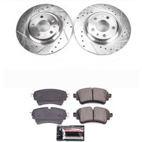 Z23 Daily Driver Carbon-Fiber Ceramic Brake Pad and Drilled & Slotted Rotor Kit for 2017-2020 Audi A4