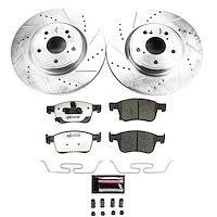 K8165-26 Z26 Street Performance Ceramic Brake Pad & Drilled & Slotted Rotor Kit