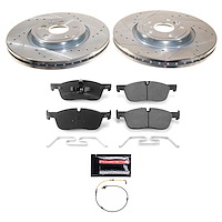 K8205 Z23 Daily Driver Carbon-Fiber Ceramic Brake Pad & Drilled & Slotted Rotor Kit