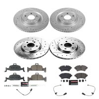 Z23 Daily Driver Carbon-Fiber Ceramic Brake Pad and Drilled & Slotted Rotor Kit for 2018-2020 Audi Q5