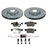 K8643-36 Z36 Truck & SUV Carbon-Fiber Ceramic Brake Pad & Drilled & Slotted Rotor Kit