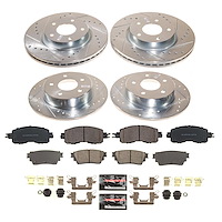 K8684 Z23 Daily Driver Carbon-Fiber Ceramic Brake Pad & Drilled & Slotted Rotor Kit
