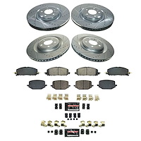 K8694-36 Z36 Truck & SUV Carbon-Fiber Ceramic Brake Pad & Drilled & Slotted Rotor Kit