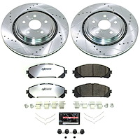 K8753-36 Z36 Truck & SUV Carbon-Fiber Ceramic Brake Pad & Drilled & Slotted Rotor Kit