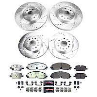 K8796-36 Z36 Truck & SUV Carbon-Fiber Ceramic Brake Pad & Drilled & Slotted Rotor Kit