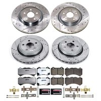 K8903-26 Z26 Street Performance Ceramic Brake Pad & Drilled & Slotted Rotor Kit