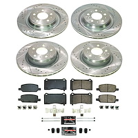 K8904 Z23 Daily Driver Carbon-Fiber Ceramic Brake Pad & Drilled & Slotted Rotor Kit