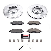 K8979 Z23 Daily Driver Carbon-Fiber Ceramic Brake Pad & Drilled & Slotted Rotor Kit