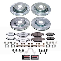 K9063-26 Z26 Street Performance Ceramic Brake Pad & Drilled & Slotted Rotor Kit