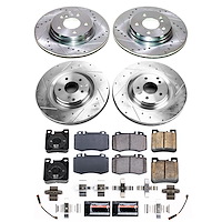 K9094 Z23 Daily Driver Carbon-Fiber Ceramic Brake Pad & Drilled & Slotted Rotor Kit