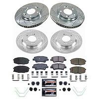 K9140 Z23 Daily Driver Carbon-Fiber Ceramic Brake Pad & Drilled & Slotted Rotor Kit