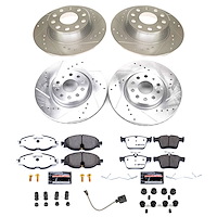 K9193-26 Z26 Street Performance Ceramic Brake Pad & Drilled & Slotted Rotor Kit