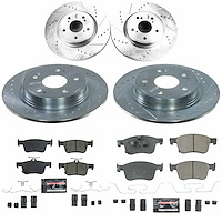 K9233 Z23 Daily Driver Carbon-Fiber Ceramic Brake Pad & Drilled & Slotted Rotor Kit